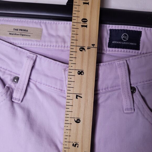 Adriano Goldschmied Jeans Womens 26R Lilac The Prima Mid Rise Cigarette - Picture 11 of 14